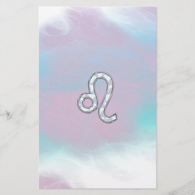 Leo Zodiac Symbol Briefpapier (Vorderseite)