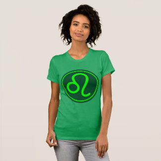 Leo Zodiac Symbol Green Mix T-Shirt
