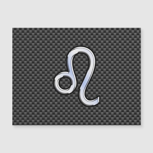 Leo Zodiac Symbol Magnetkarte (Vorderseite)