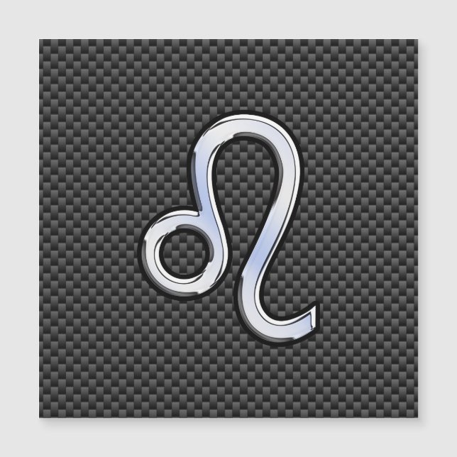 Leo Zodiac Symbol Magnetkarte (Vorderseite)