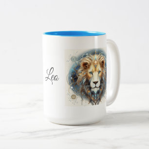 Leo Zodiac Tasse, 15 oz Zweifarbige Tasse