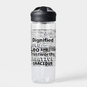 Leo Zodiac Word Cloud Inspiration Trinkflasche