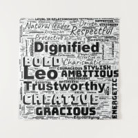 Leo Zodiac Word Cloud