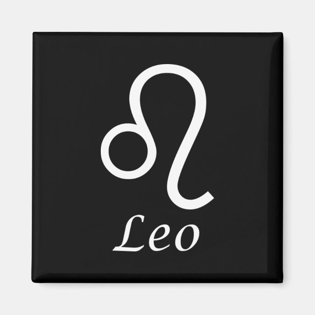 "Leo" Zodiac-Zeichen Magnet (Vorne)