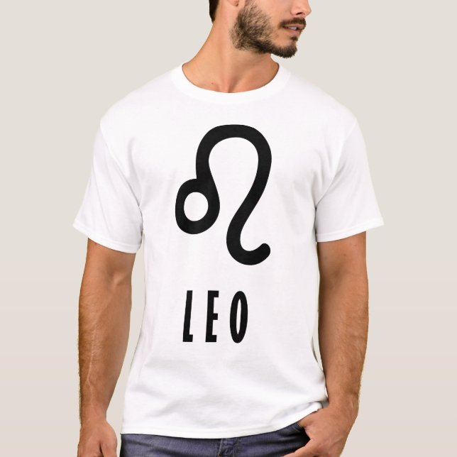 Leo zodiac-Zeichen T-Shirt (Vorderseite)