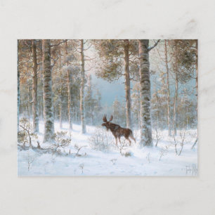 Leodinovich: Elk in the Forest Postkarte
