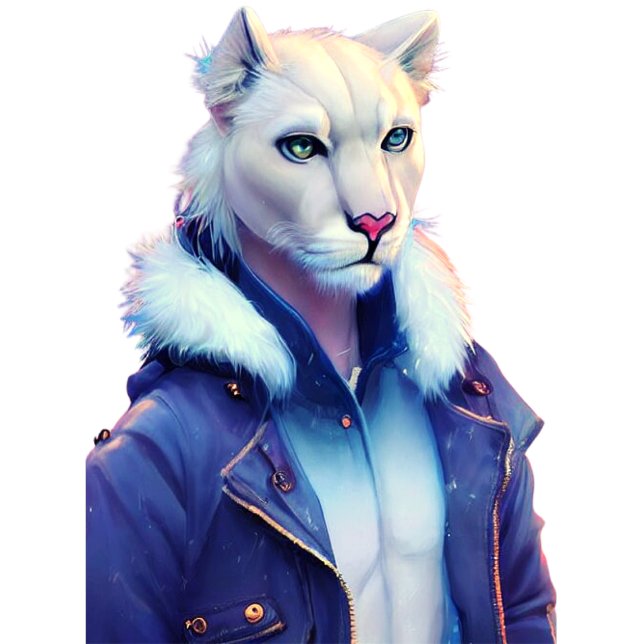 León alvino con cazadora prozellantasse (Von Creator hochgeladen)