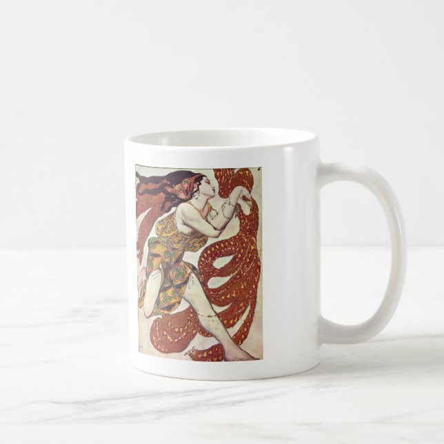 Leon Bakst-Kostüm Entwurf für einen Bacchante Kaffeetasse (Rechts)