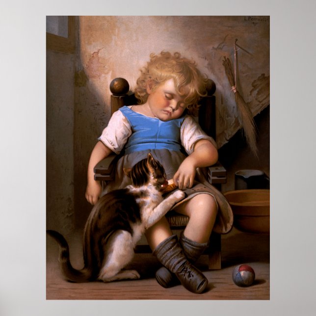 Léon Bazille Perrault - Unbewusste Schläferin Poster (Vorne)