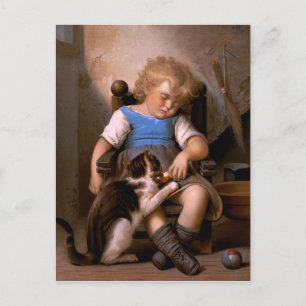 Léon Bazille Perrault - Unbewusster Schläfer Postkarte