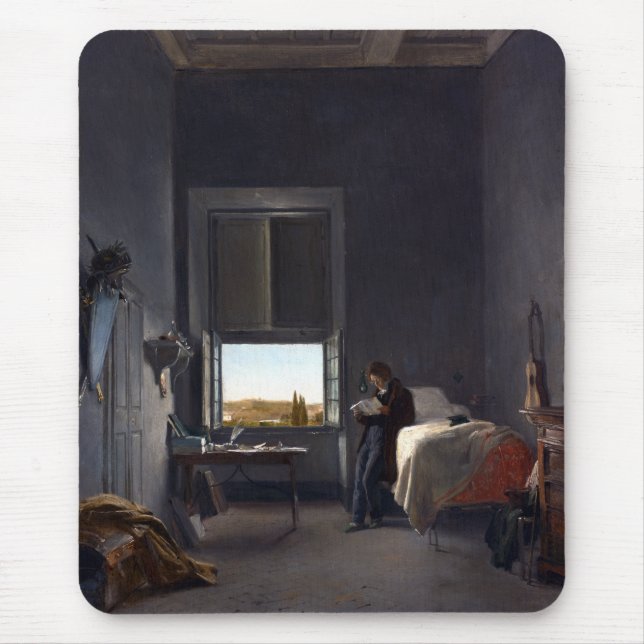 Léon Cogniet Der Künstler in seinem Zimmer in der  Mousepad (Vorne)
