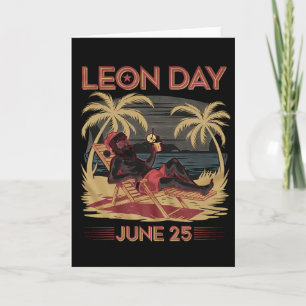 Leon Day 25 Juni Santa Beach 6 Monate bis Weihnach Karte