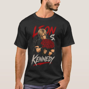 Leon Horror Kennedy Art 04 Basic Dark T-Shirt