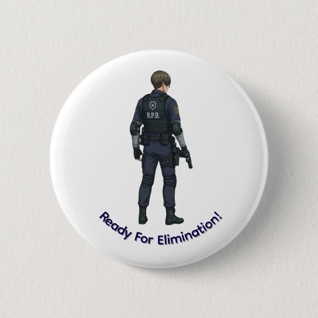 Leon Kennedy Knopf Button (Vorderseite)