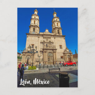 León, Mexiko, Kathedrale Postkarte