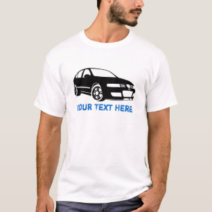 Leon-Schwarzes + Ihr Text T-Shirt