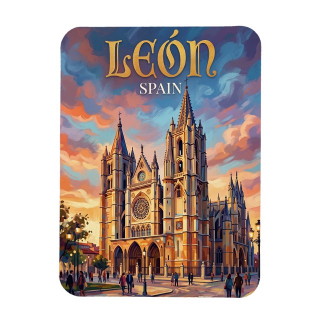 León Spanien Magnet (Vertikal)
