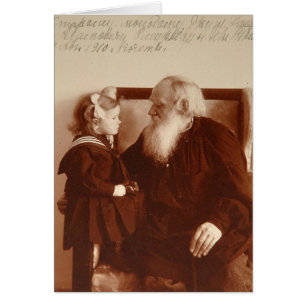 Leon Tolstoy mit seiner Enkelin, Tatjana