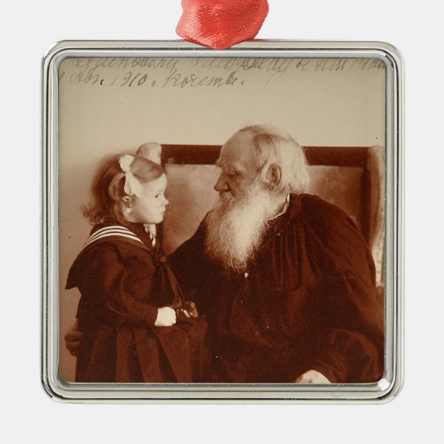Leon Tolstoy mit seiner Enkelin, Tatjana Silbernes Ornament (Vorne)