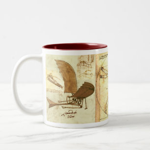 Leonado da Vinci Zeichnungen 1 Zweifarbige Tasse