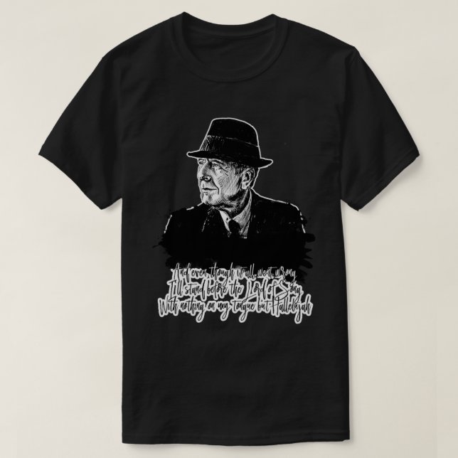 Leonard Cohen (1) T-Shirt (Design vorne)