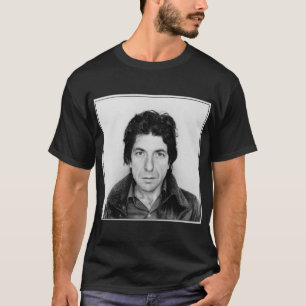 Leonard Cohen Black und White T-Shirt