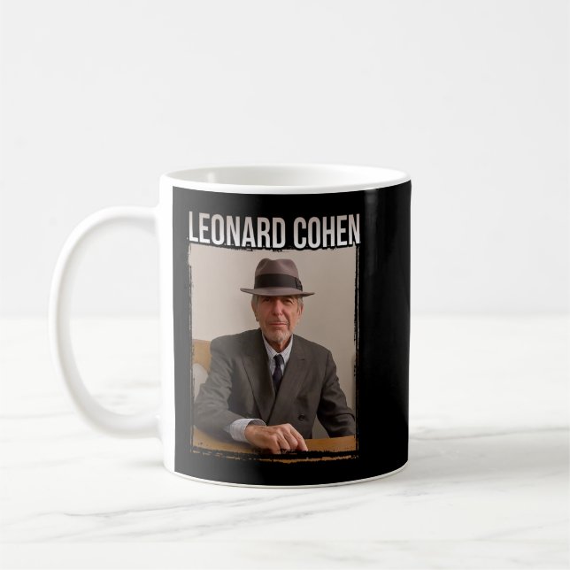 Leonard Cohen Portrait (2) Kaffeetasse (Links)