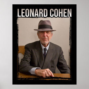 Leonard Cohen Portrait (2) Poster