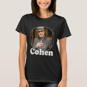 Leonard Cohen Retro Portrait FanArt Tribute T-Shirt