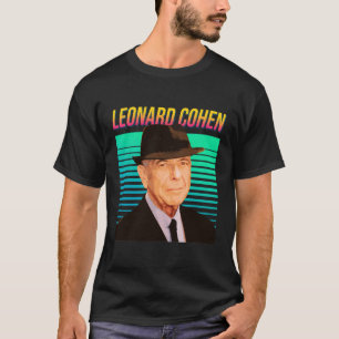 Leonard Cohen Retro Portrait T-Shirt