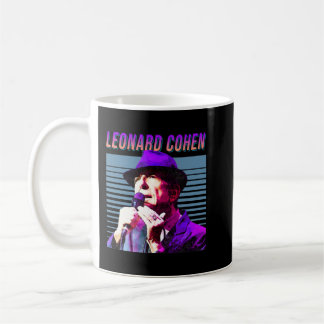 Leonard Cohen verblasste 80er Vintages ästhetische Kaffeetasse