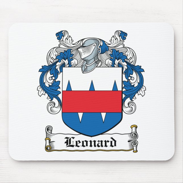 Leonard-Familienwappen Mousepad (Vorne)