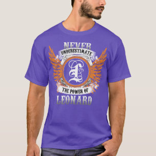 Leonard Name Shirt unterschätzt nie den Power