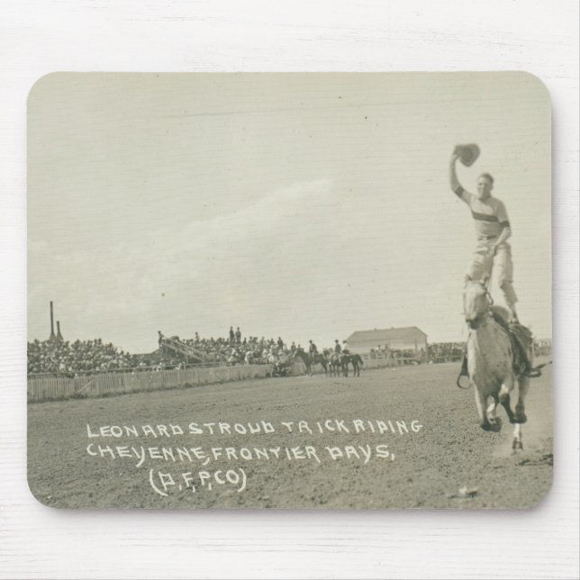 Leonard Stroud Trick Riding. Mousepad (Vorne)