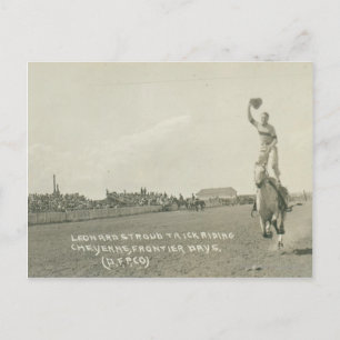 Leonard Stroud Trick Riding. Postkarte