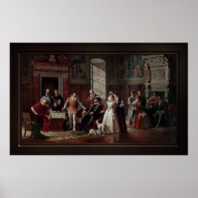 Leonardo da Cutro und Ruy Lopez spielen Schach Poster (Vorne)