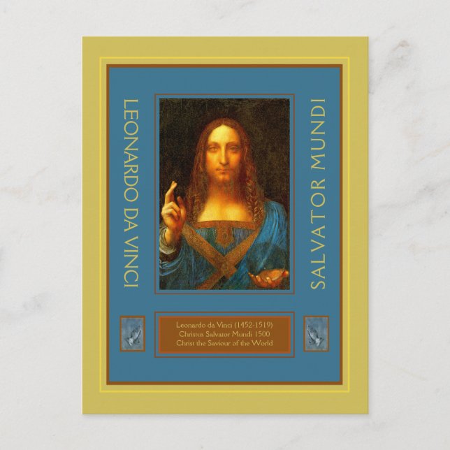 Leonardo da Vinci 1500 Postkarte (Vorderseite)