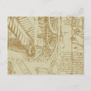 Leonardo Da Vinci Artwork Postkarte