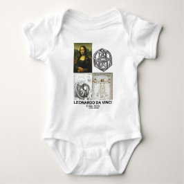 Leonardo da Vinci Collage (Sammlung der Werke) Baby Strampler