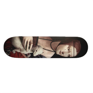Leonardo da Vinci - Dame mit einem Ermine Skateboard