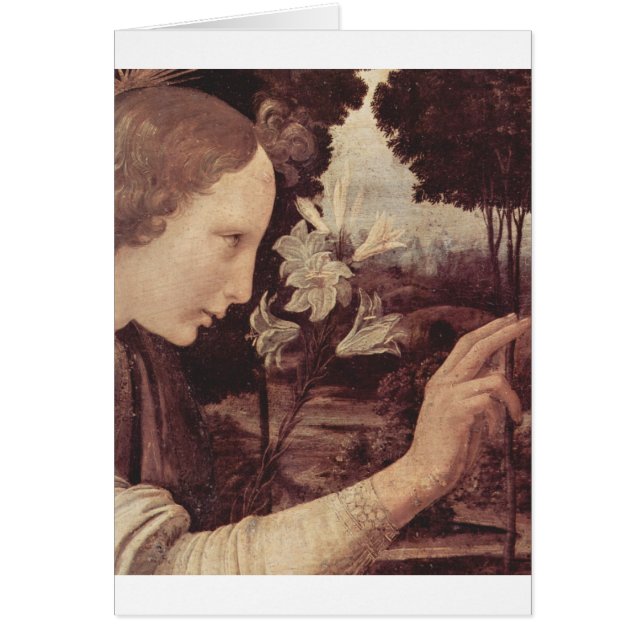 Leonardo da Vinci, der circa 1472-1475 malt (Vorne)