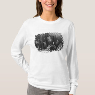 Leonardo da Vinci, der das Gioconda malt T-Shirt