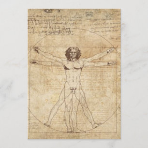 Leonardo Da Vinci Der Vitruvian Mann Einladung
