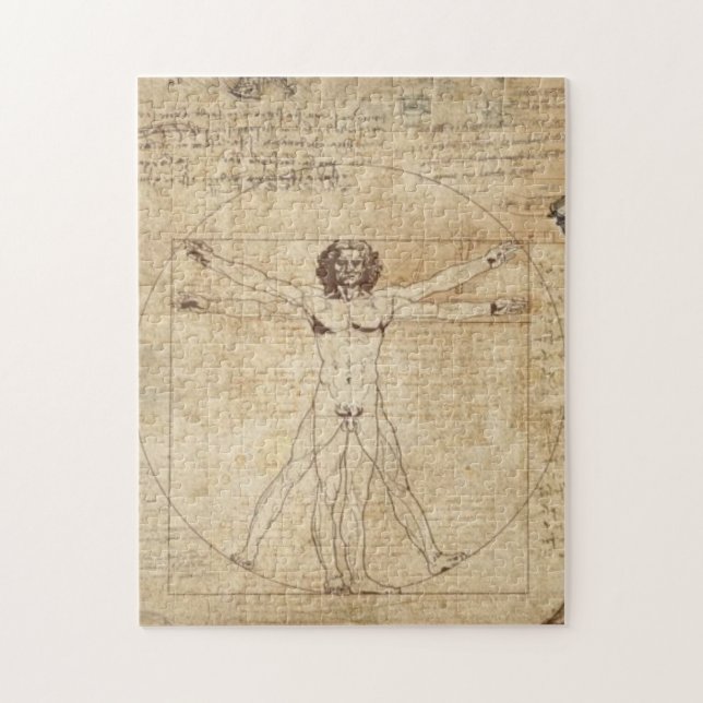 Leonardo da Vinci Der Vitruvianische Mann Puzzle (Vertikal)