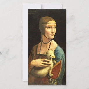Leonardo Da Vinci - Die Dame mit dem Hermelin Feiertagskarte
