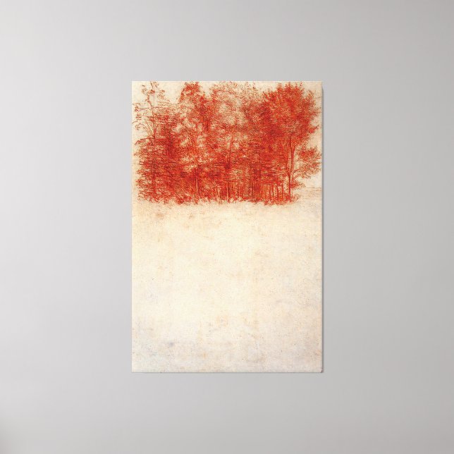 Leonardo da Vinci - Eine Kopie der Bäume (1508) Leinwanddruck (Vorderseite)