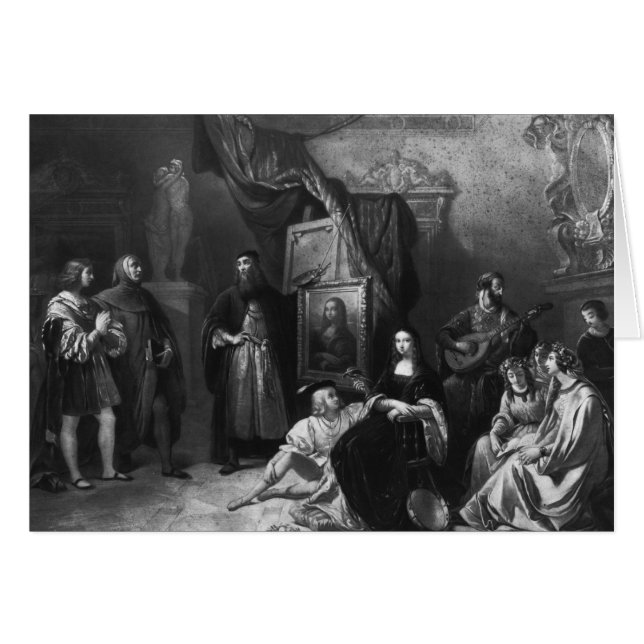 Leonardo da Vinci Gemälde der Gioconda (Vorderseite (Horizontal))