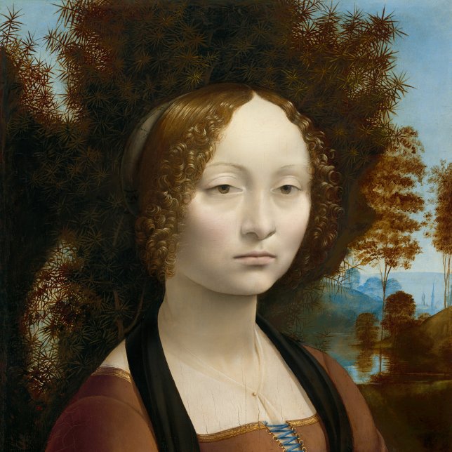 Leonardo-da-Vinci-Gemälde von Ginevra de' Benci Kaffeetasse (Von Creator hochgeladen)
