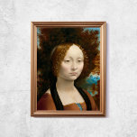Leonardo Da Vinci Ginevra De Benci Alte Berühmte K Poster<br><div class="desc">Poster von Leonardo Da Vincis "Ginevra de Benci" Gemälde aus dem 14. Jahrhundert,  gedruckt auf einem holzgerahmten Wandteppich. CCO Lizenz,  Public Domain Art. Frame nicht inbegriffen.</div>