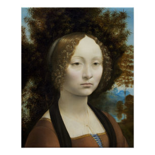 Leonardo Da Vinci Ginevra De' Benci Gemälde Poster